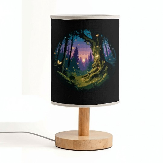 Enchanted Forest: Mystical Twilight Fabric Lamps