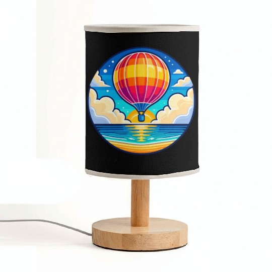 Skyward Journey: Soaring Hot Air Balloon Fabric Lamps