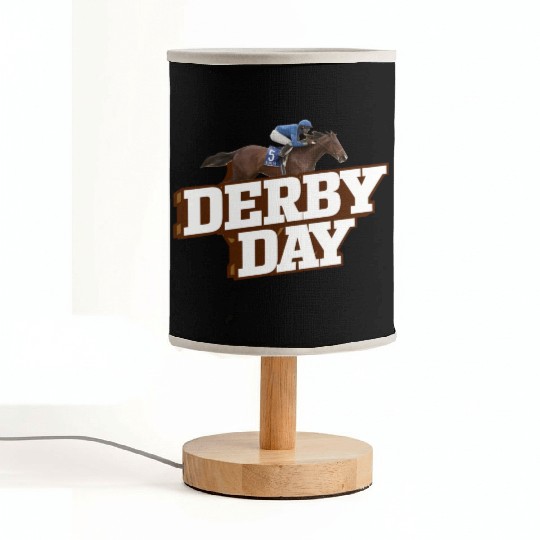 DERBY DAY DESIGN HORSE RACING DERBY Fabric Lamps