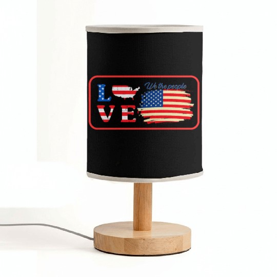love america ,we the people Fabric Lamps