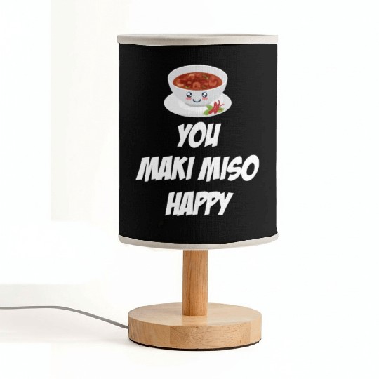 You Maki Miso Happy Asian Chinese Cuisine Fabric Lamps