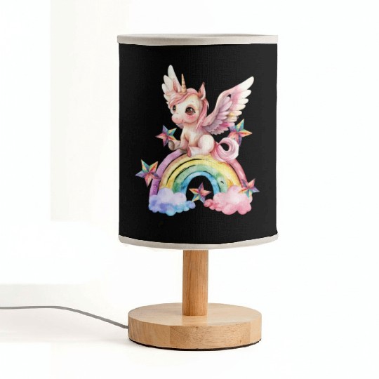 Rainbow & Unicorn Art Gifts for Girls & Teenagers Fabric Lamps