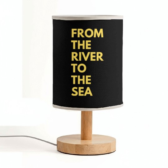from the river to the sea Fabric Lamps