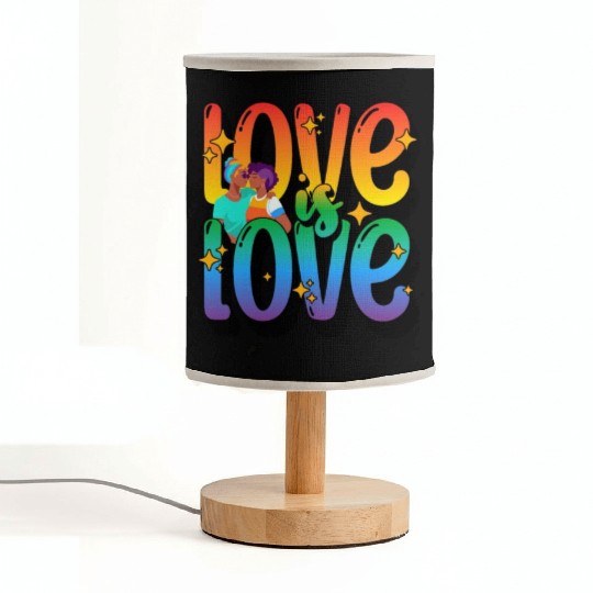 Love is Love, LGBT Fabric Lamps, Pride Fabric Lamps, Lesbian Gay
