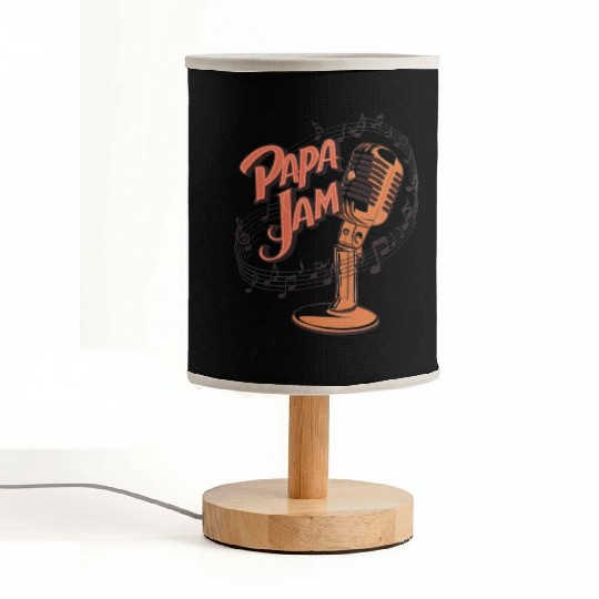 Papa Jam design with old school melodies Fabric Lamps