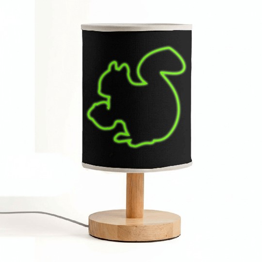 Neon Sign Squirrel Animal Lover Chipmunks Symbol Fabric Lamps