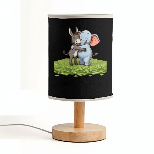 Funny Republican Party Elephant Democratic Donkey Fabric Lamps