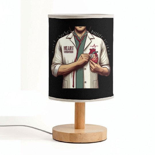 Cardiac Nurse Heart Whisperer Design Fabric Lamps
