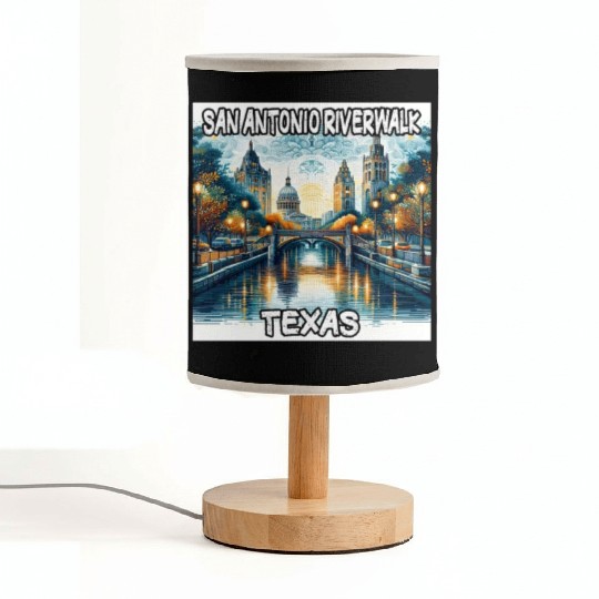 San Antonio Riverwalk Fabric Lamps