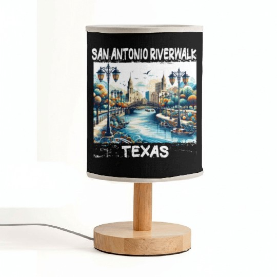 San Antonio Riverwalk Fabric Lamps
