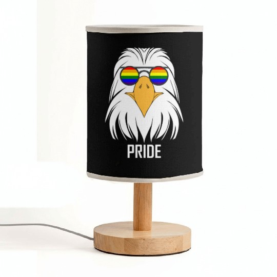 LGBTQ BALD EAGLE PRIDE DESIGN Fabric Lamps
