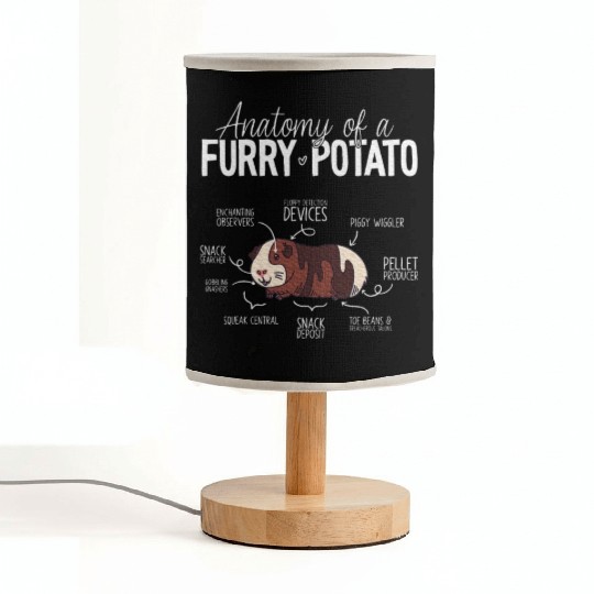 Guinea Pig Anatomy, Guinea Pig Lover, Guinea Pig Fabric Lamps