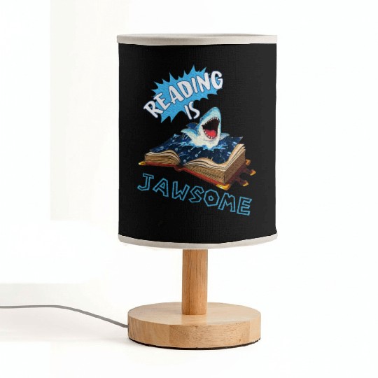 Reading is Jawsome Shark Classroom Teacher Supplie Fabric Lamps