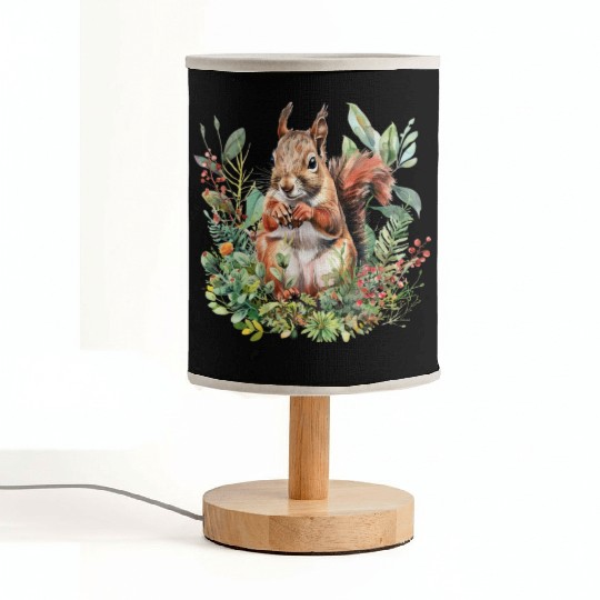 Squirrel Clipart - Woodland Creatures Art, Cute Fabric Lamps