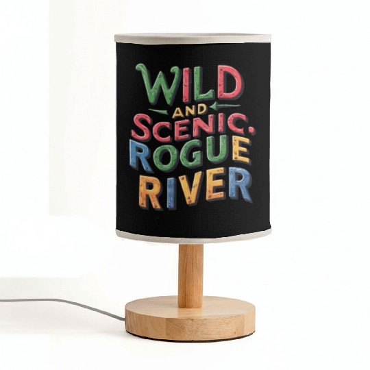 Wild and Scenic: Rogue River Fabric Lamps