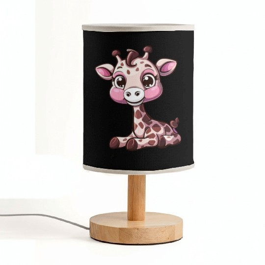Adorable Baby Giraffe Character For You Fabric Lamps
