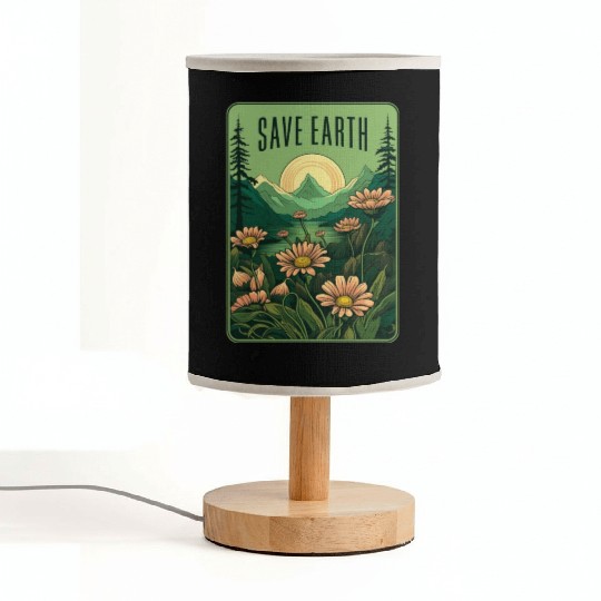 Save Earth Fabric Lamps