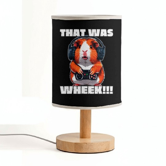 That Was Wheek Guinea Pig Gamer Animal Lover Fabric Lamps
