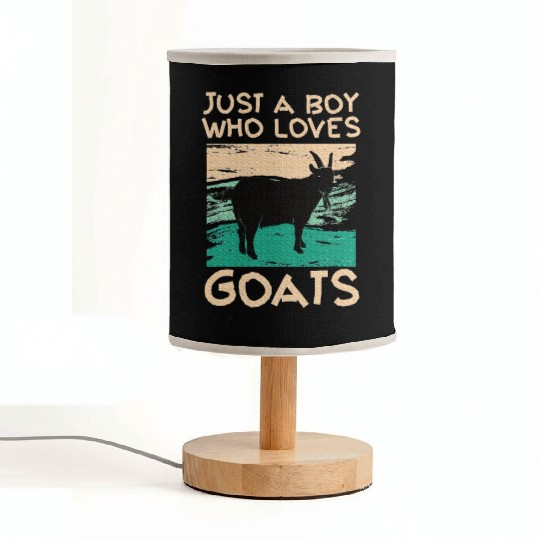 Cool Goat Design Goat Farmer Farming Lovers Fabric Lamps