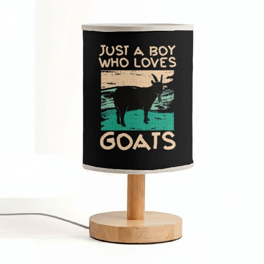 Cool Goat Design Goat Farmer Farming Lovers Fabric Lamps