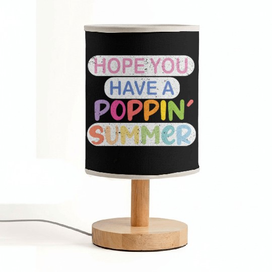 poppin into summer Bye Bye School Fabric Lamps