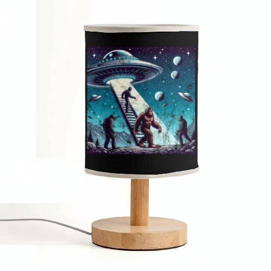 Bigfoot and the UFO Fabric Lamps