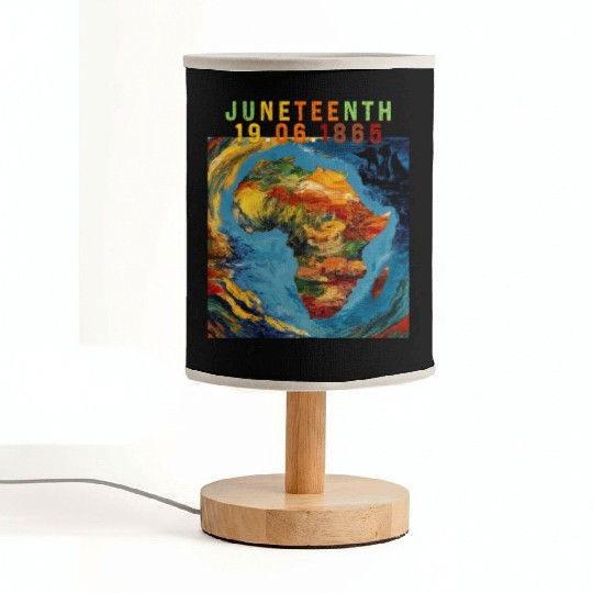 Juneteenth 1865 Africa Map Fabric Lamps