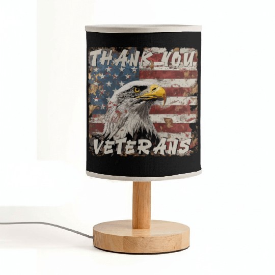 Veterans day 4th of Juli USA US Patriot Fabric Lamps