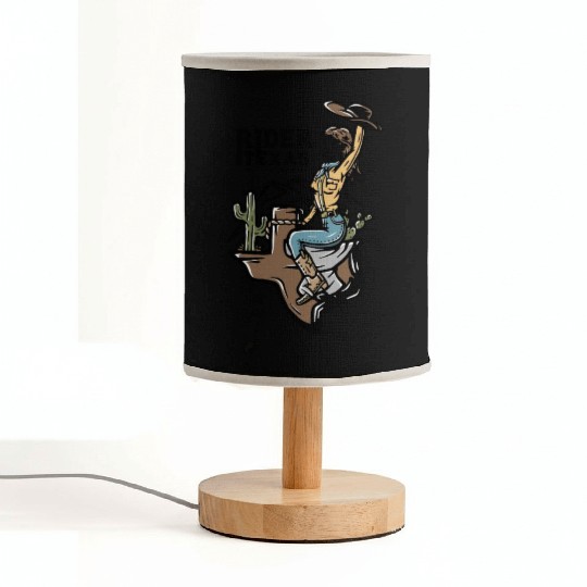 WILD WEST COW GIRL Fabric Lamps