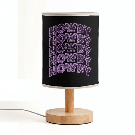 Western Country Texas Cowboy Hat Fabric Lamps