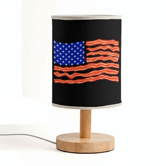 Bacon Lover, Meat Lover, BBQ, USA Flag Fabric Lamps