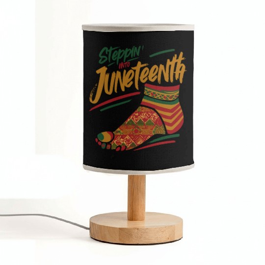 Stepping into juneteenth 1865 independence day Fabric Lamps