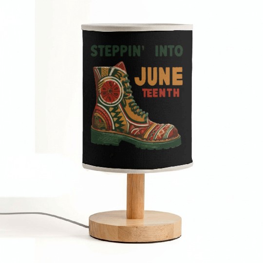 Stepping into juneteenth 1865 independence day Fabric Lamps