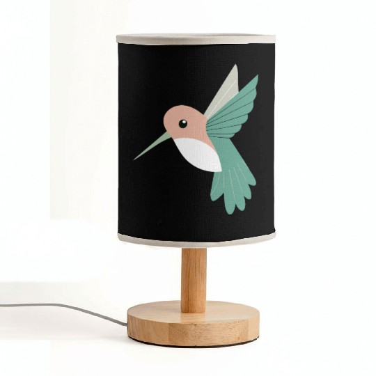 Hummingbird with green beak Fabric Lamps