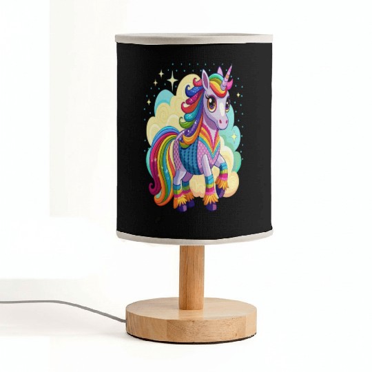Crochet Rainbow Unicorn Fabric Lamps