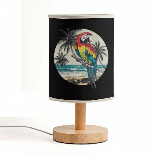 Macaw Parrot for a Bird Lover Animal Lover Fabric Lamps