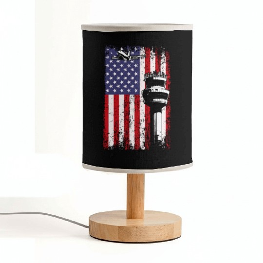 American Flag US, air traffic controller Fabric Lamps