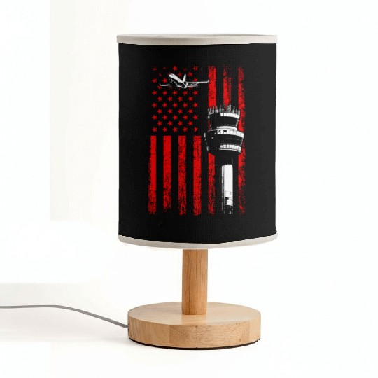 American Flag US, air traffic controller Fabric Lamps
