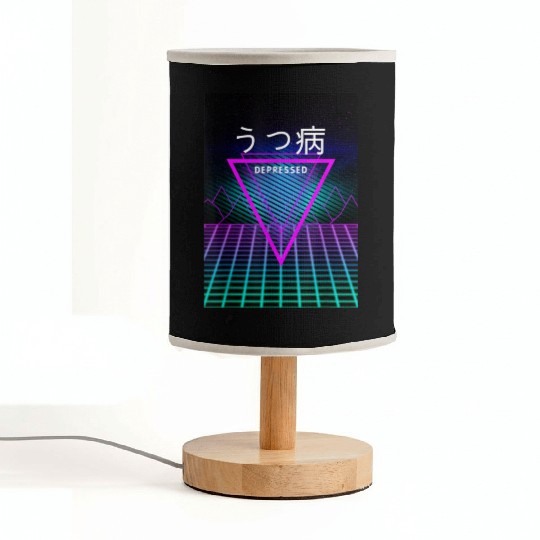 aesthetic vaporwave clothes depressed Fabric Lamps