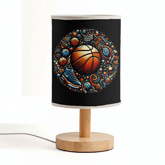 Basketball Cosmic Blast Fabric Lamps