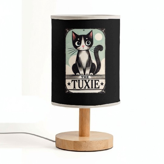 Tuxedo Cats Tarot Card Fabric Lamps