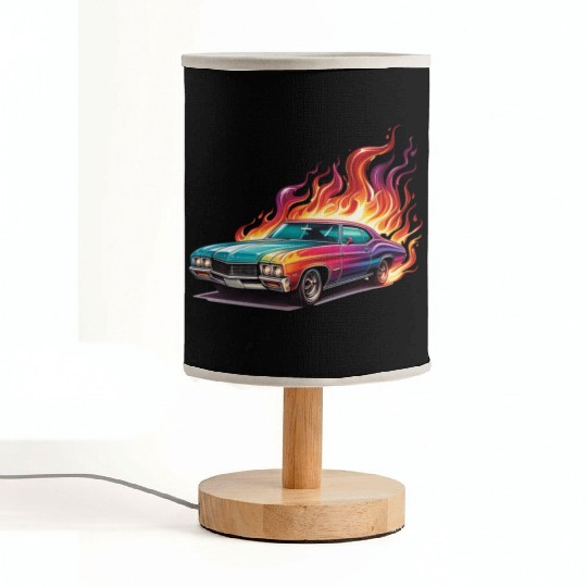 Retro American Racing Muscle Car Fabric Lamps