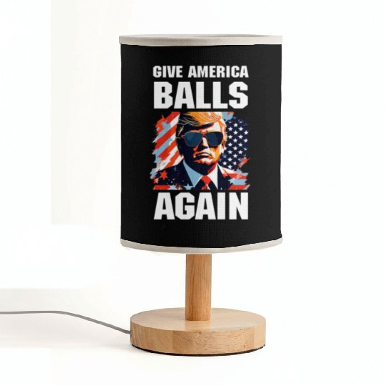 America Trump 2024 Patriotic Republican Fabric Lamps
