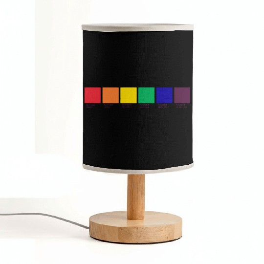 LGBT COLOR PANTONE PALLETE GAY COMMUNITY DESIGN Fabric Lamps