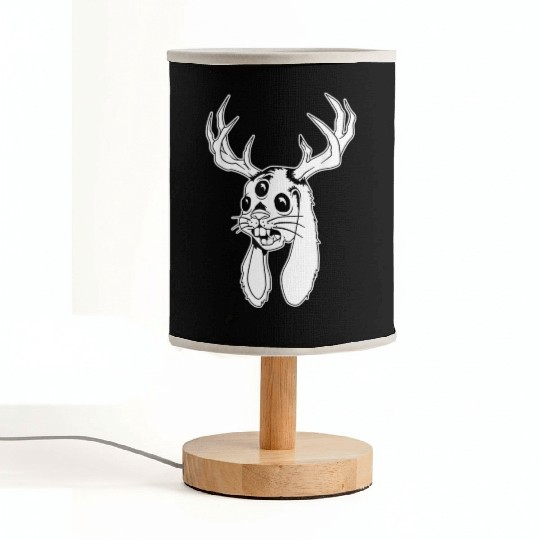 Believe Jackalope Jackrabbit Lovers Fabric Lamps