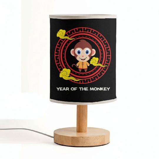 Year Of The Monkey Kawaii Zodiac Chinese New Year Fabric Lamps
