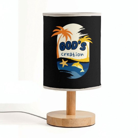 God's Creation Summer Beach Vibes Fabric Lamps