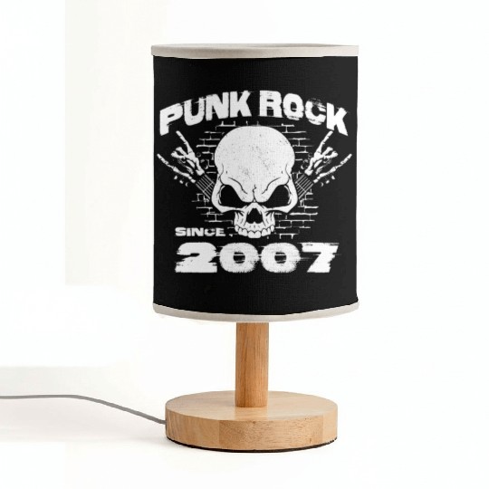 Punk Rock Since 2007 - Skull Rock Hands 17th Fabric Lamps