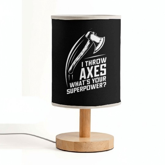 Axe Throwing Enthusiasts Championship Precision Fabric Lamps