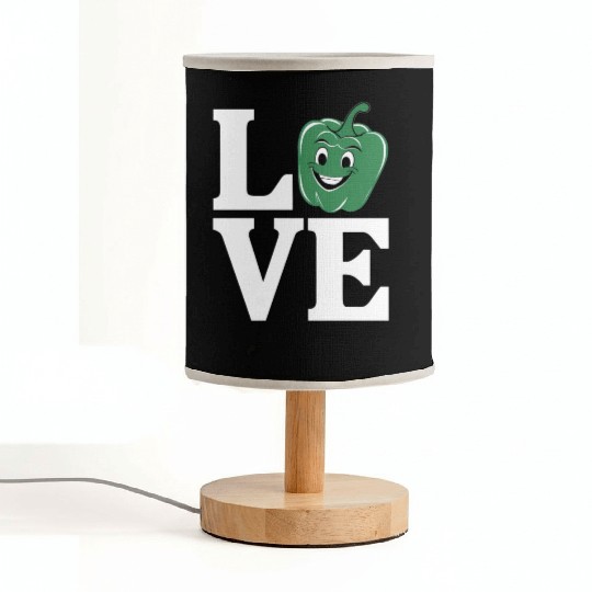 Bell Pepper Love Green Fabric Lamps